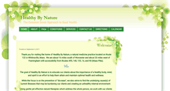 Desktop Screenshot of healthybynaturend.com